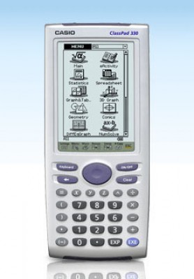 esta es la CLassPad 330, salio despues de la ClassPad 330 plus,
<br />supuestamente tiene mas funciones y mas memoria